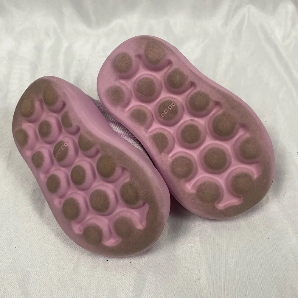 Adidas Baby Girl Kids Pink Slip-On Sneakers Size 5K - Picture 16 of 16